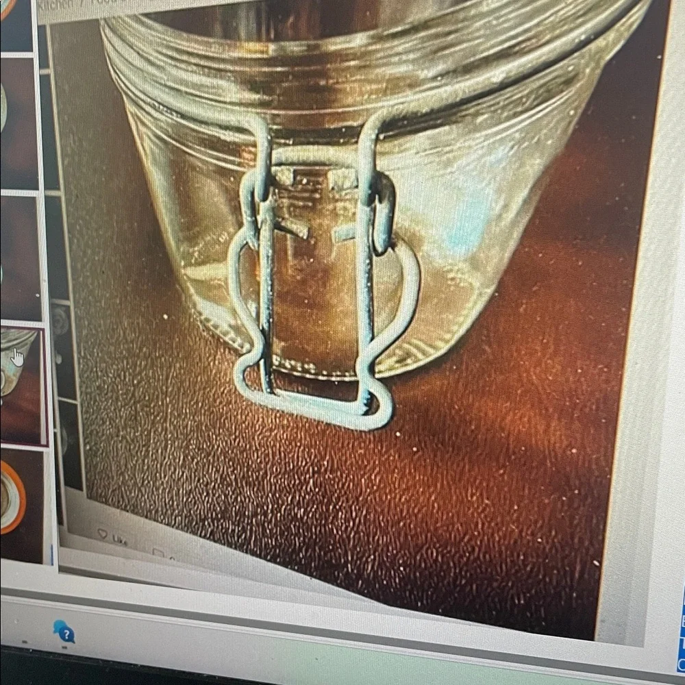 VTG LE PARFAIT SUPER 350 GLASS CANNING/STORAGE JAR - FRANCE